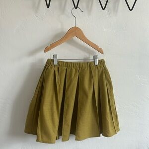 COS pleated mustard colored skirt size 4-6